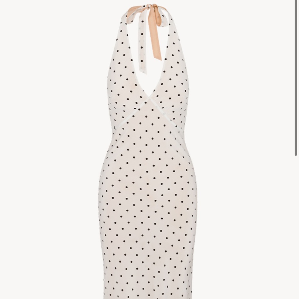 Realisation Par Black and White Polka Dot Midi Dress
